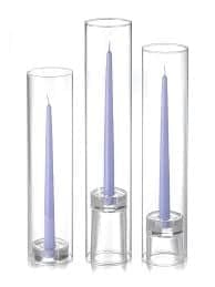 Glass Hurricane - 12 high w/ base