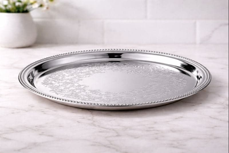 14 Round - Silver Tray