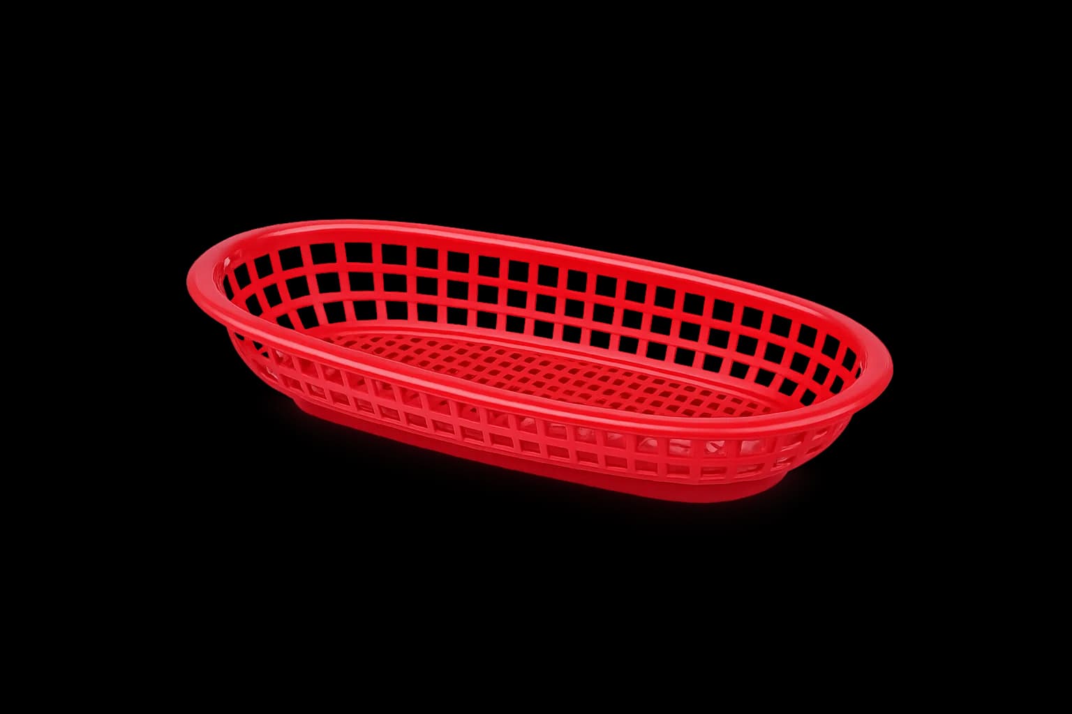 Plastic Serving Basket - Red